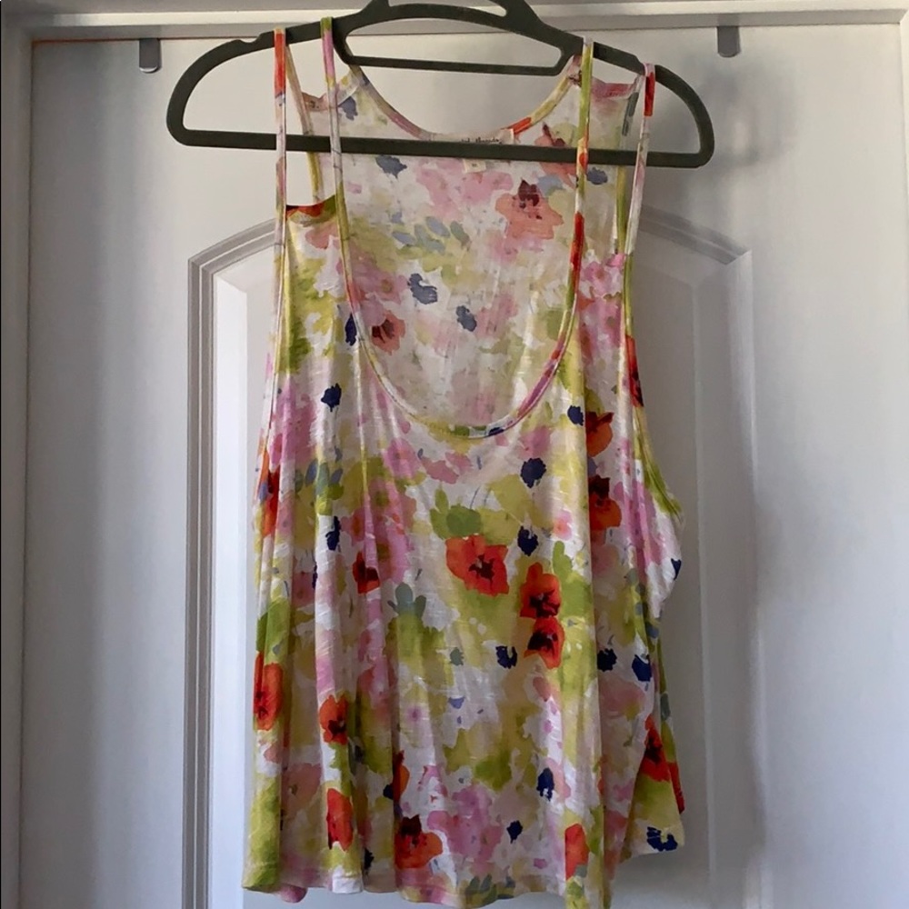 Ladies floral print tank